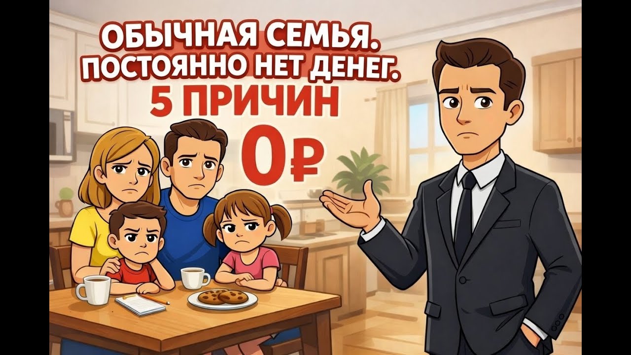 Вы оба работаете, но постоянно нет денег. 5 причин.