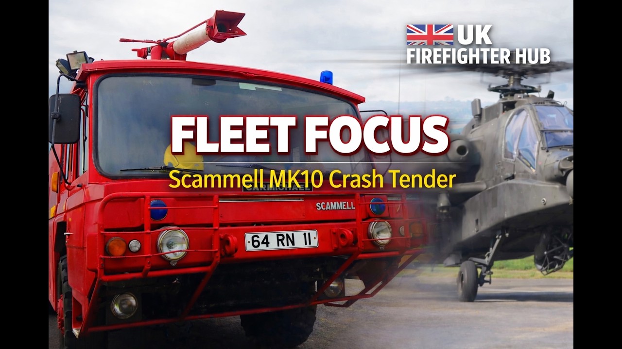 Scammell MK10 Crash Tender | 1980s RN Military Airport Fire Engine | #fleetfocus