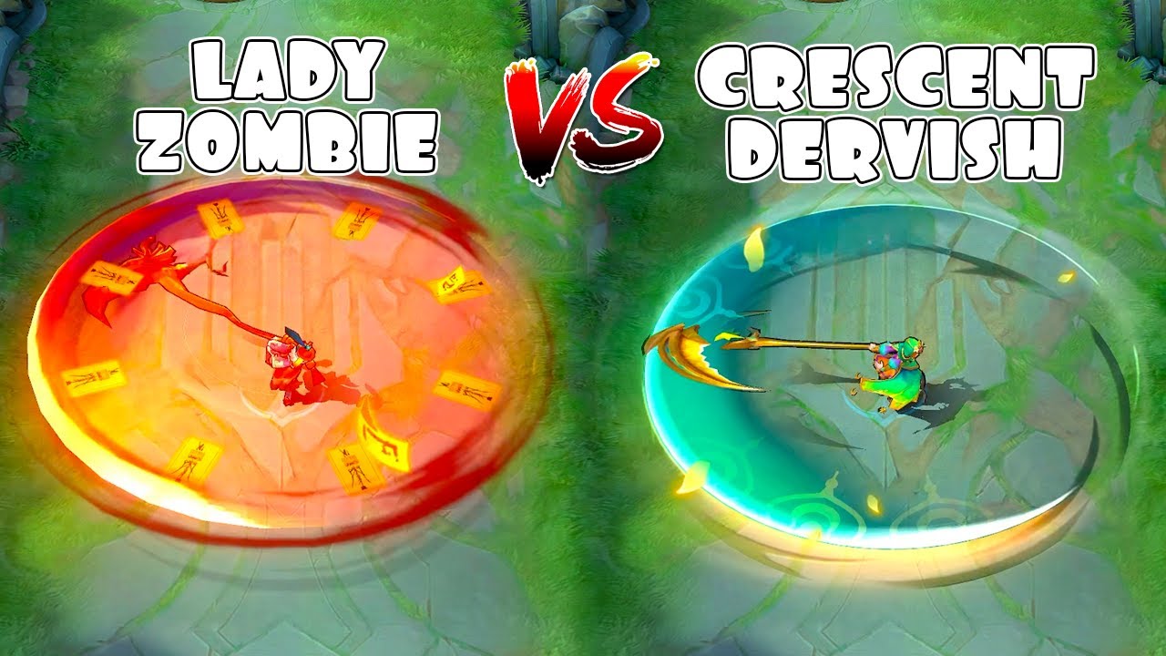 Ruby Crescent Dervish VS Lady Zombie Skin Comparison