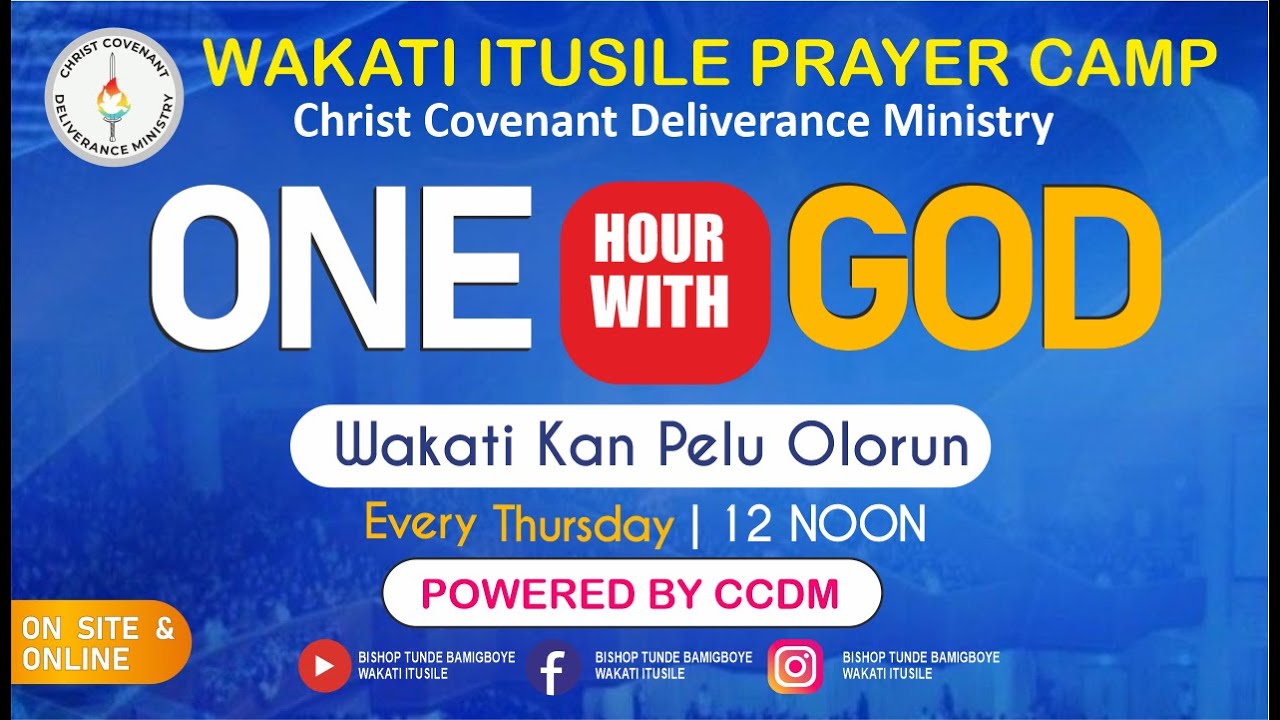 21DAYS MORNING PRAYER - DAY 11 || CCDM GLOBAL II BISHOP TUNDE BAMIGBOYE || 22.01.26