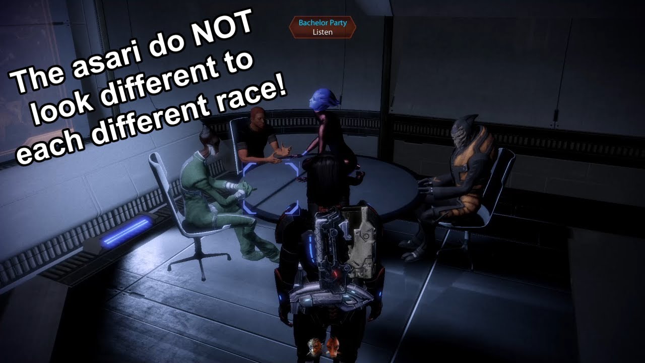 The Asari do NOT look different to every race!