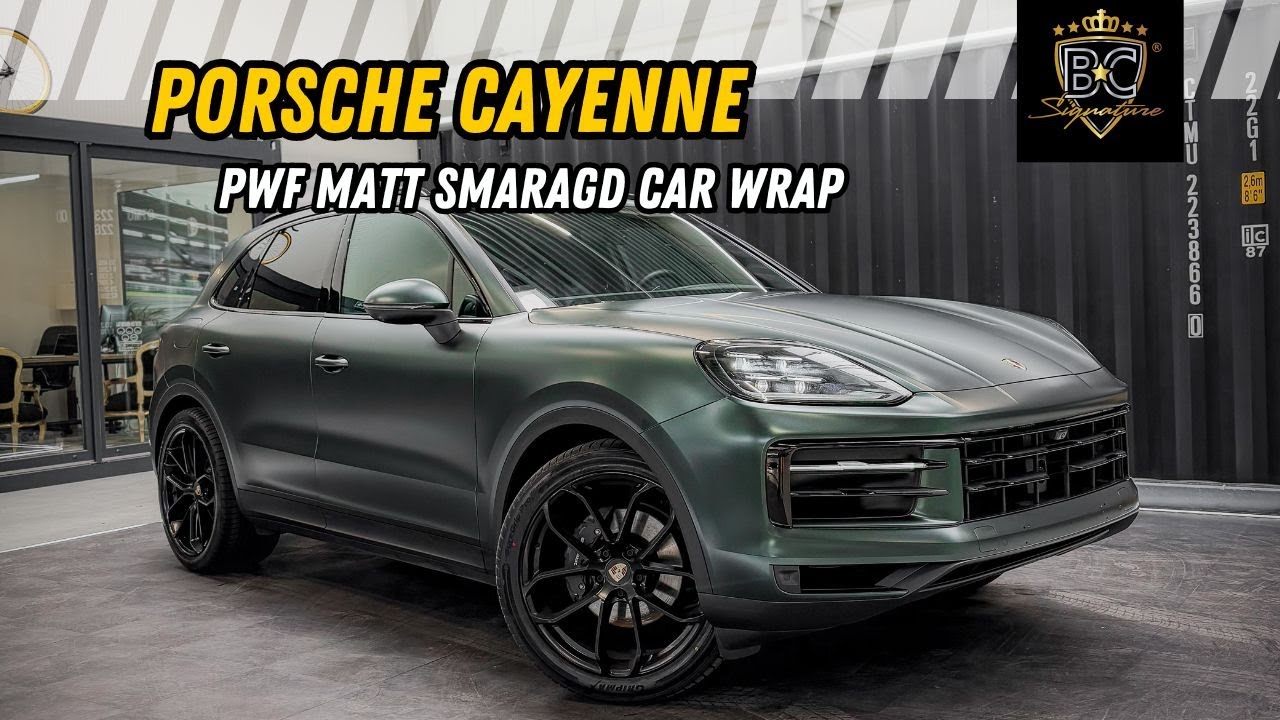 Luxury Wrap: Porsche Cayenne PWF Matte Smaragd