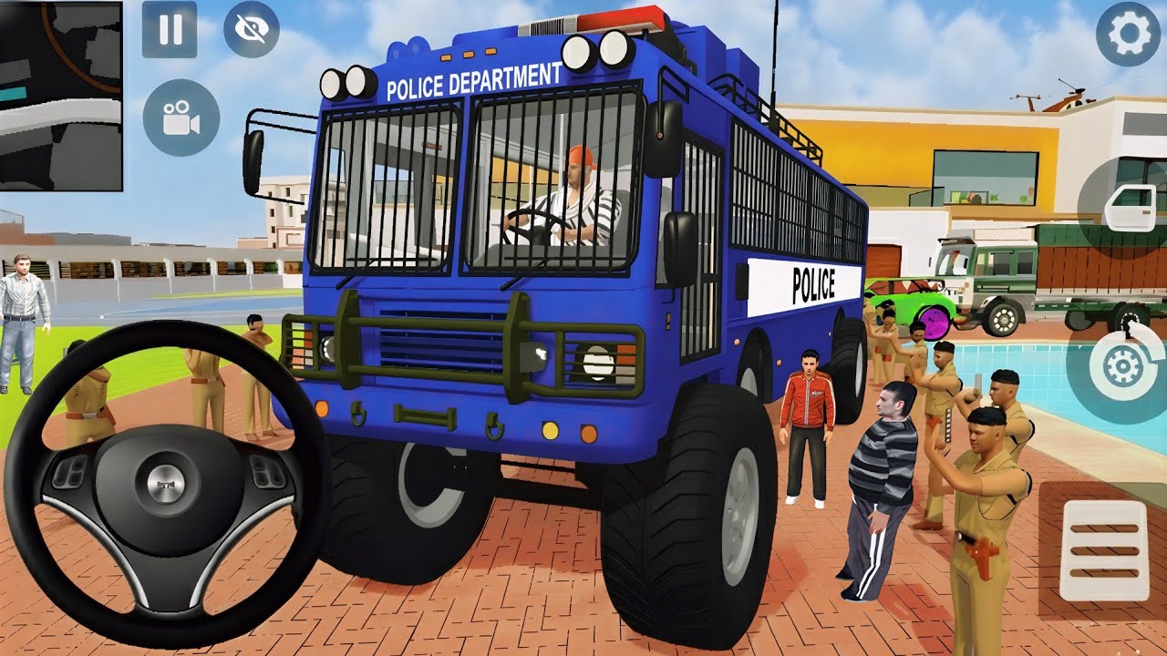 🤑Indian Thift Auto Simulator🤩Indian Showroom Purchase😯Modified Lexriy New Gun PolicBus And Bike🥳Game