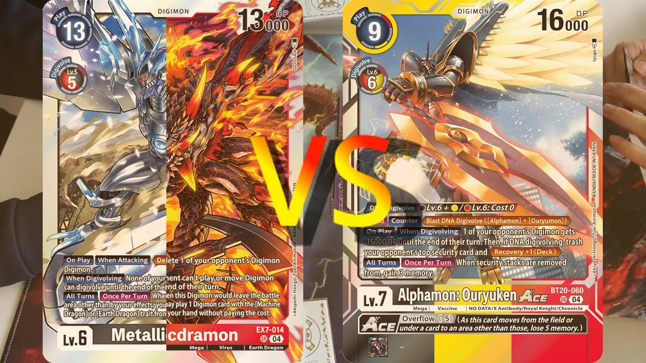 Digimon TCG Galaxy Dragons vs Alphamon ACE