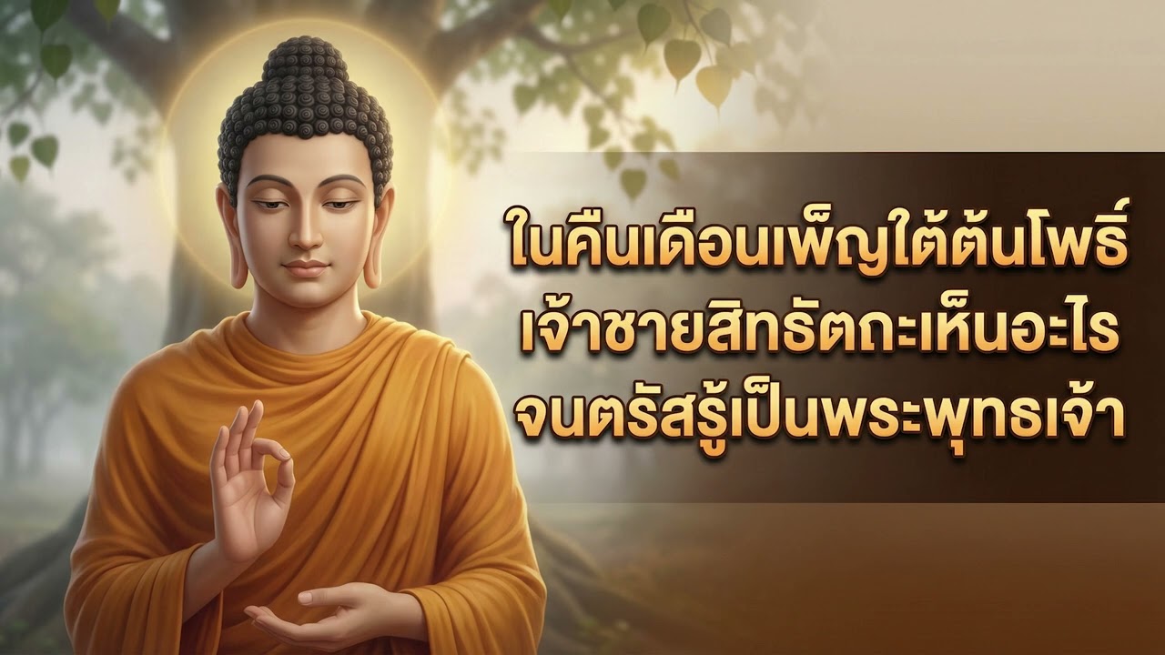 ใต้ต้นโพธิ์ในคืนเดือนเพ็ญ เจ้าชายสิทธัตถะเห็นอะไรจนตรัสรู้เป็นพระพุทธเจ้า | แสงแห่งธรรม