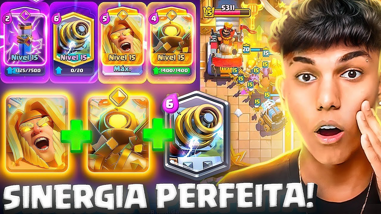 FIZ A *COMBINAÇÃO MAIS QUEBRADA* COM OS NOVOS HÉROIS NO CLASH ROYALE!