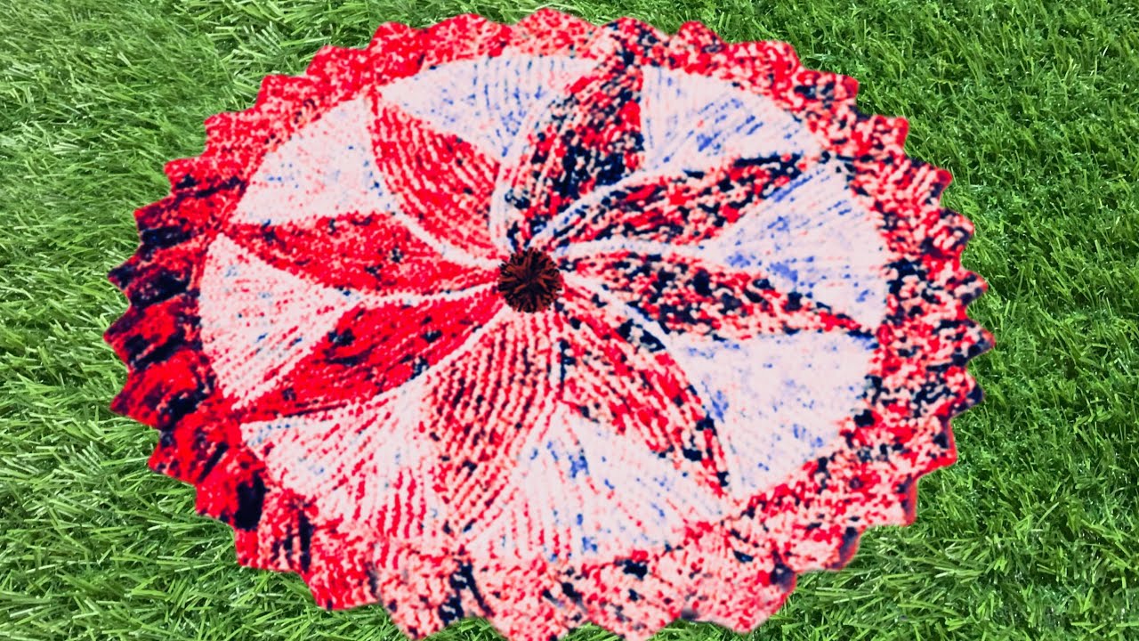 45 फंदे का बड़े आकार का झालर वाला पायदान समझें आसान तरीक़े से/New Design Doormat/Simple & Easy Trika