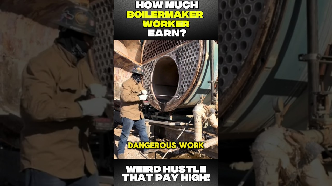 How Much Do Boilermakers Really Make in the USA?  (Weird Hustle)  #constructionjobs #viralvideo #job