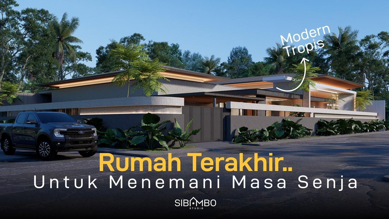 Desain Rumah Mewah 1 Lantai, Cocok untuk Rumah Pensiun | Cerita Rumah: Salaam House