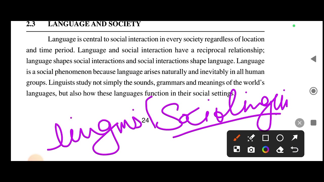 language and society