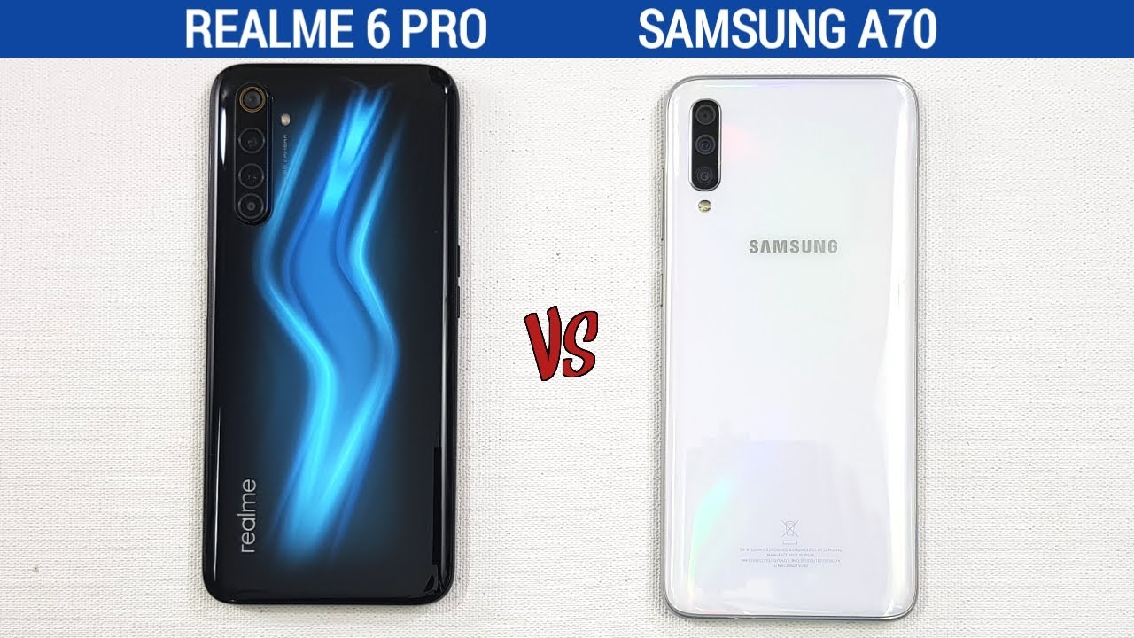 Realme 6 Pro vs Samsung A70 Speed Test & Camera Comparison