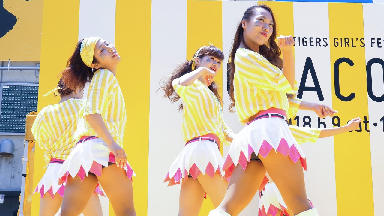 [4K] Tigers Girls チアリーダー みんなで踊ろう ダンスステージ 阪神タイガース