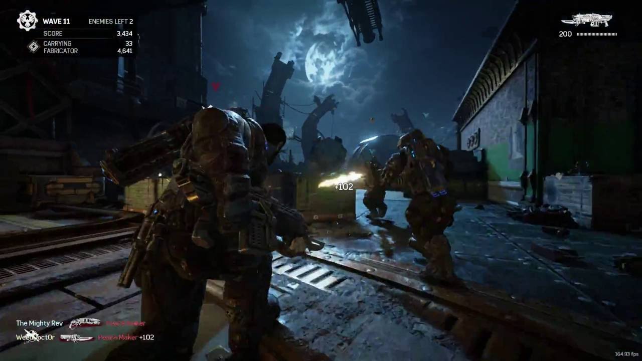 Gears of War 4 Horde Wave 1-50 Gameplay PC Max Settings 1/3