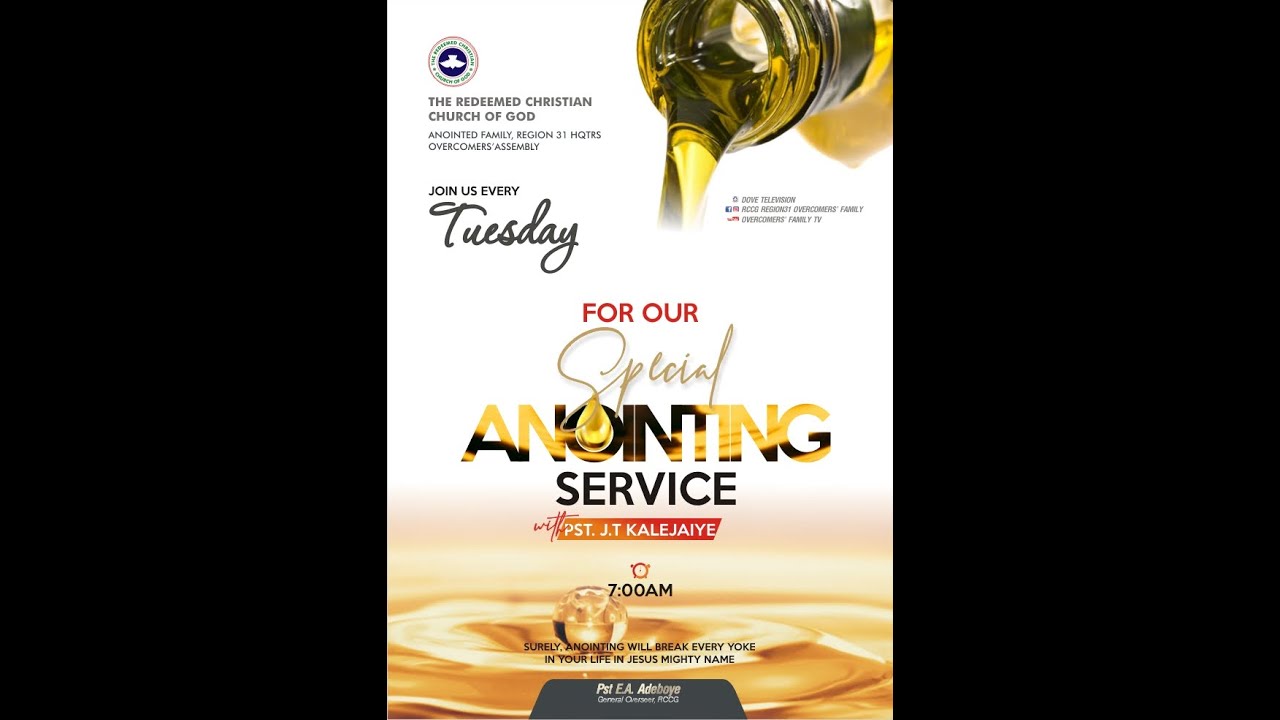 ANOINTING SERVICE TUESDAY  || 10-02-2026