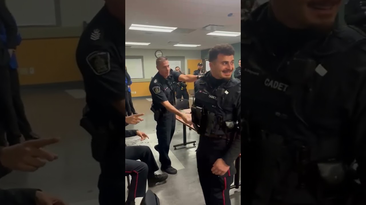 Police Cadet Gets A Surprise