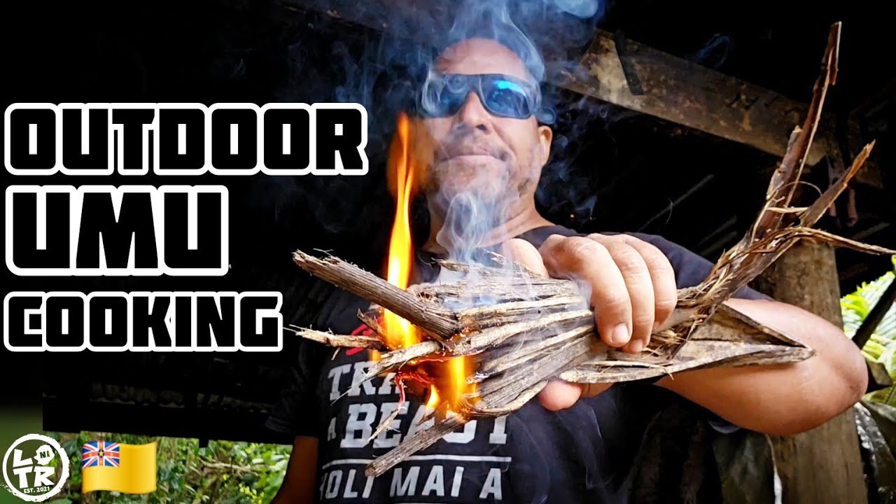 Umu Outdoor Cooking For A Family Feast, Niue Style!