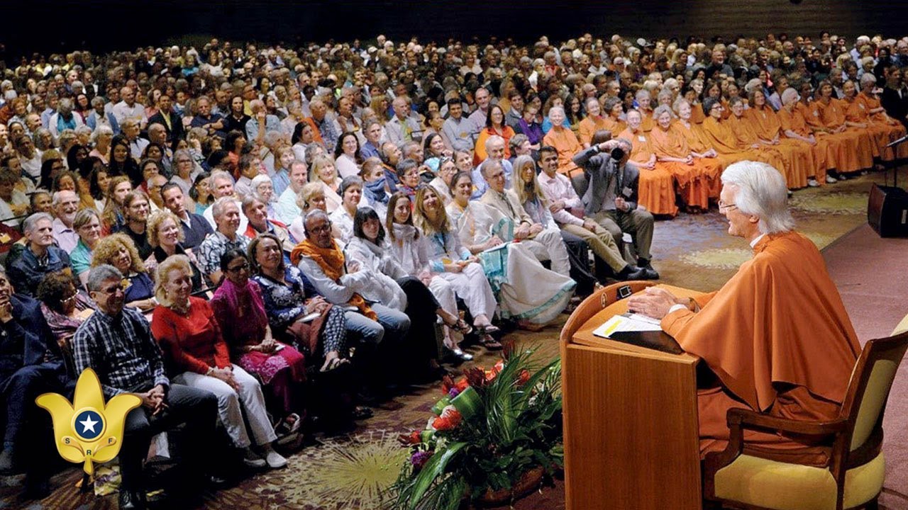 “I am castled in God’s presence…” | Brother Chidananda leads an affirmation by Yogananda