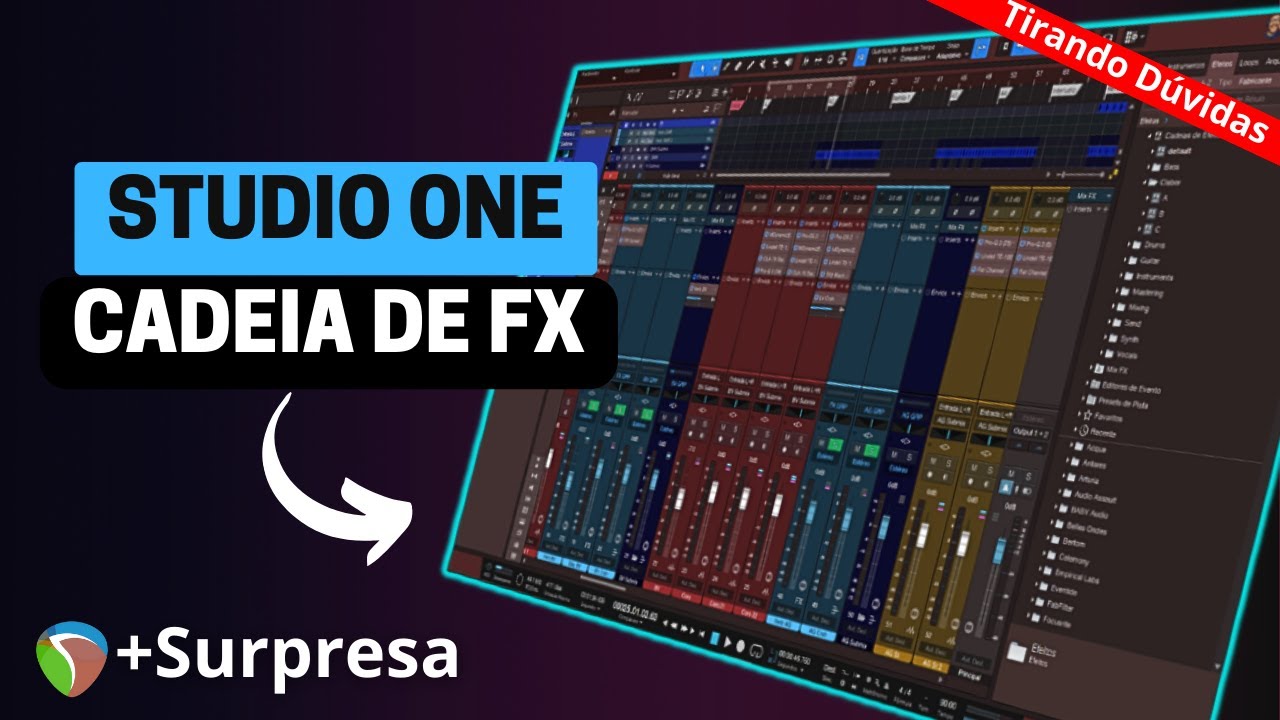 Studio One | Como utilizar as Cadeias de Efeitos no Studio One + NOVIDADES