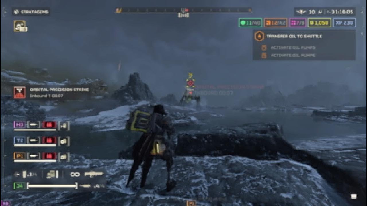 Helldivers 2  Over 9000 hours on the Orbital Precision Strike