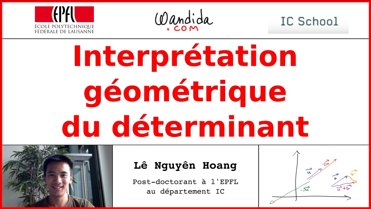 Interprétation géométrique du déterminant | Lê Nguyên Hoang