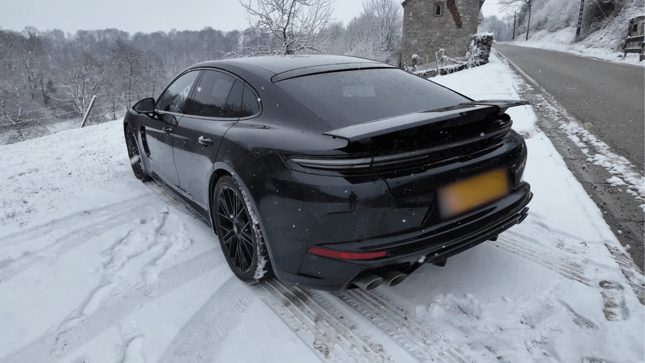 2026 Porsche Panamera GTS - POV Snowy Day Drive (No Talking)