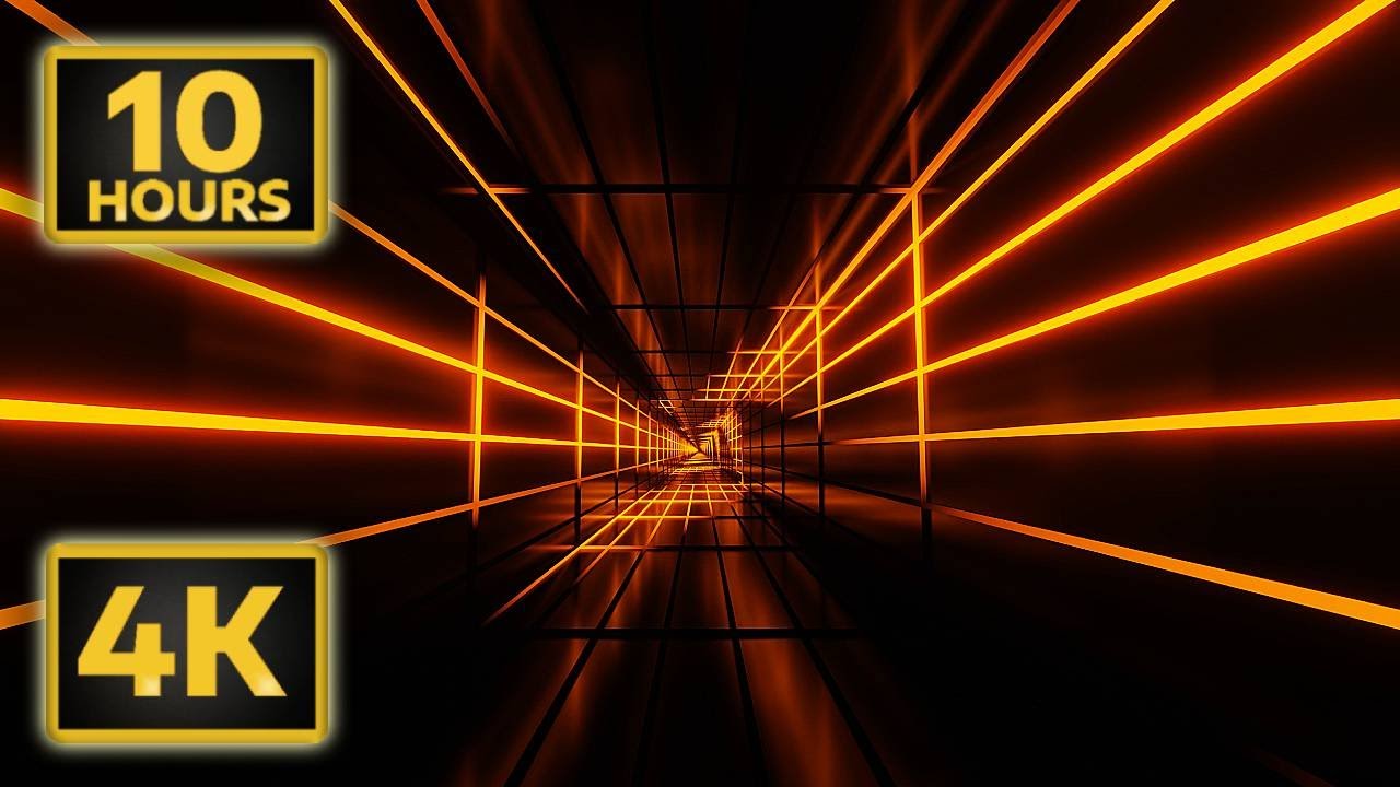 4K Backgrounds 10 Hours Colorful Loop Orange Luxury Screensaver No Sound