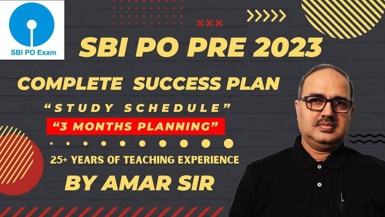 SBI PO 2023 | Get success in 3 months | Success Cum Study Plan | Notification Out | Amar Sir #sbipo