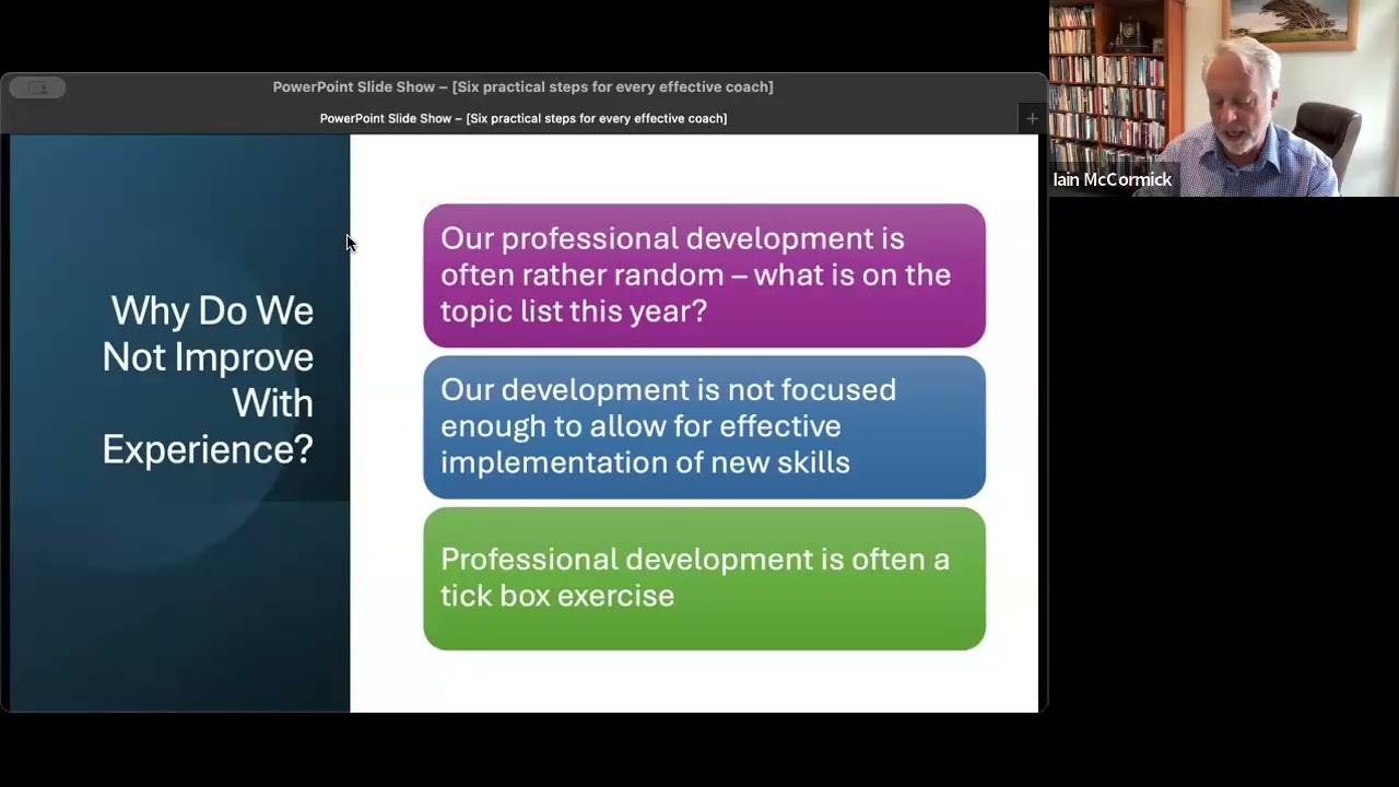 Six Essential Steps for Every Effective Coach by Dr Iain McCormick, PhD / Executive and Schema Coach