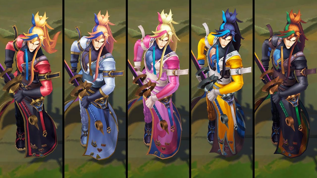 All Heartsteel Yone Chromas (League of Legends)