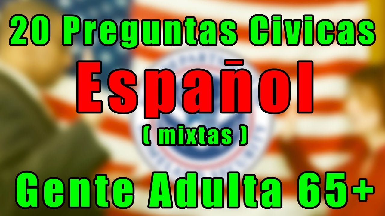Examen de Ciudadania en ESPAÑOL 20 preguntas (revueltas) FACIL Ciudadania americana 2021 Citizenship
