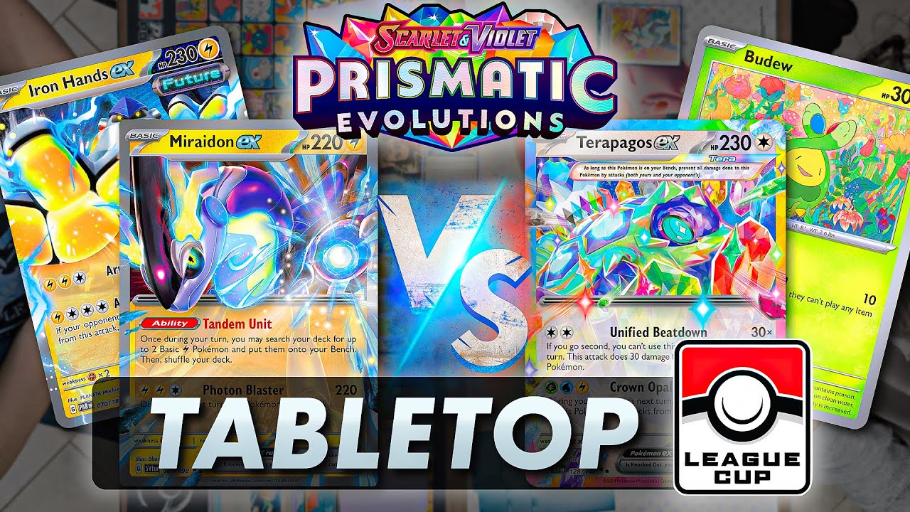 Miraidon ex vs Terapagos ex (Finals)【Prismatic Evolutions】League Cup | Tabletop