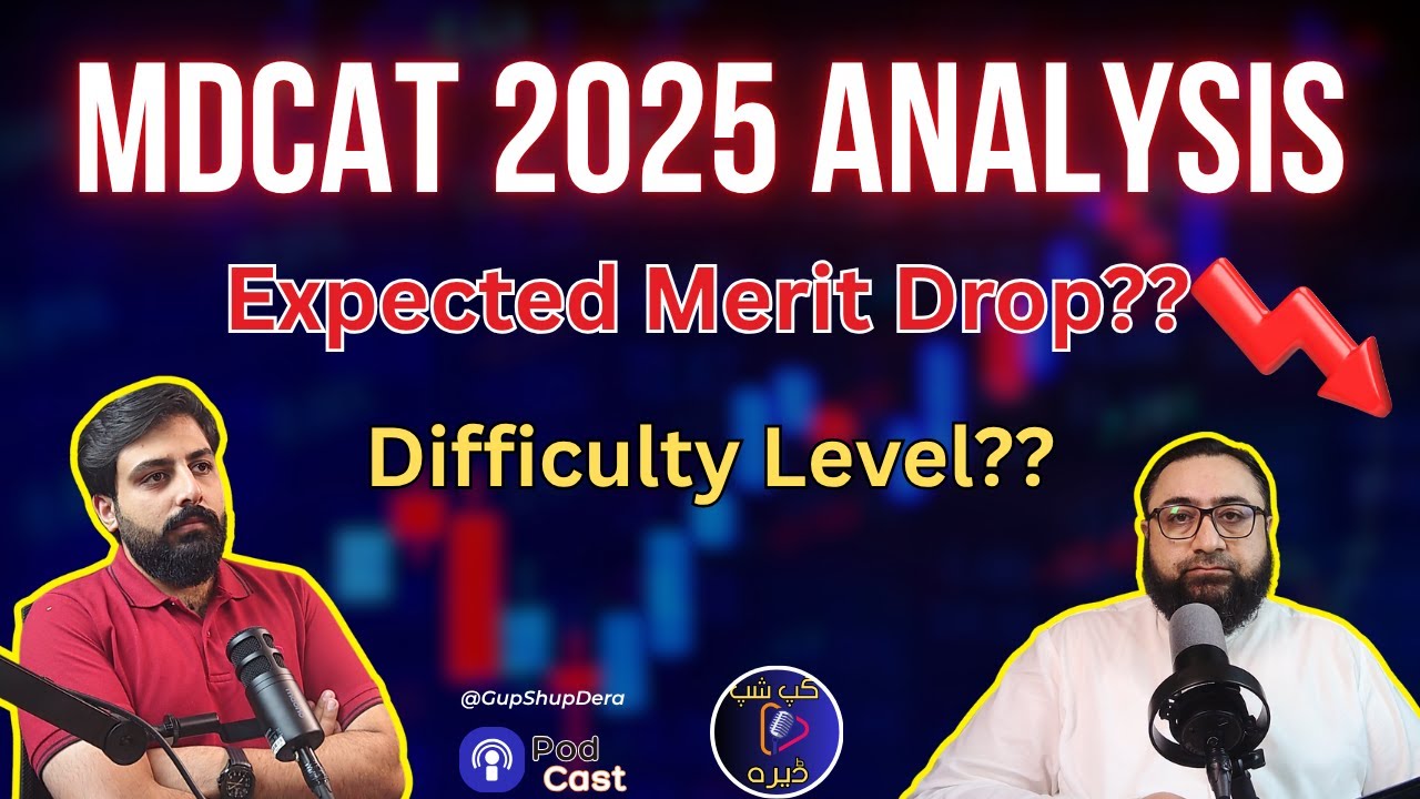 MDCAT 2025 Test Analysis | Difficult Than MDCAT 2024 ? | Merit Prediction | MDCAT Merit May Drop