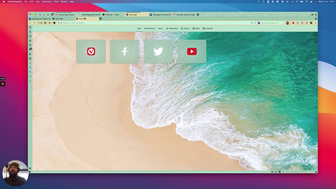 Two-Level Tab Stacks in Vivaldi