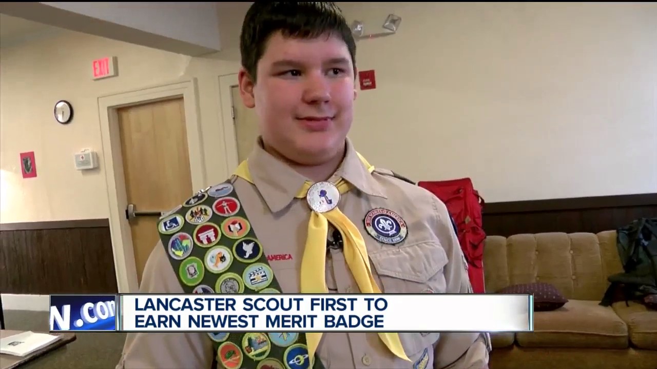 Lancaster Boy Scout is the first to earn newest merit badge