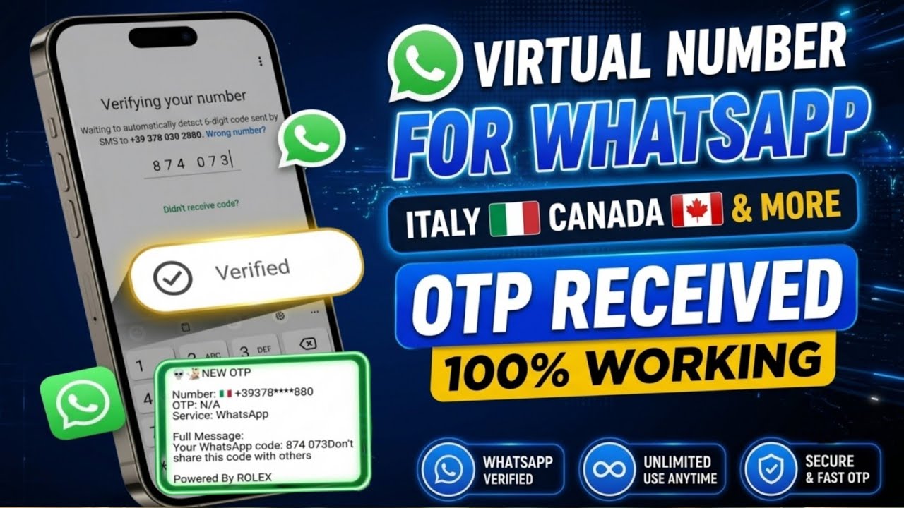 Free Virtual Whatsapp Number | Fake WhatsApp kaise banta hai 2026 | Working Method 💯✅
