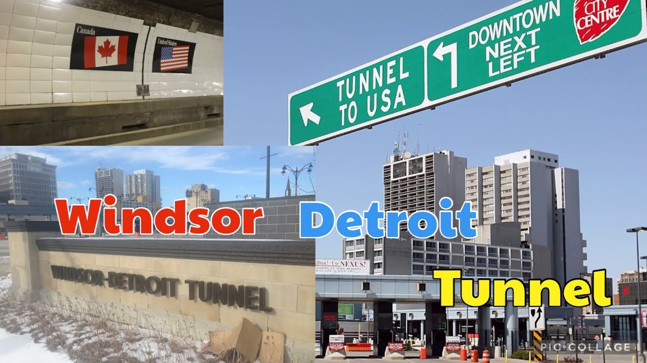 Windsor, Canada to Detroit USA Border Crossing with Immigration process detailed Information video