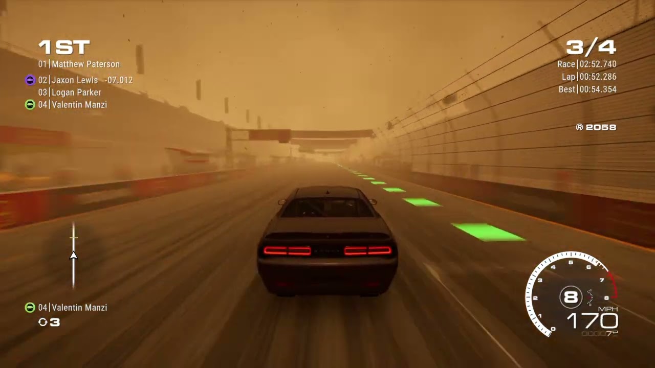GRID Legends Dodge Challenger SRT Demon Test Drive in the Dust Storm