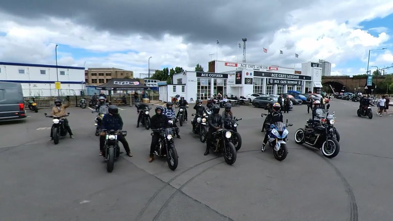 London Ride Out - Ace Cafe, Bike Shed and Tour #motorbikes #triumph #bikelife