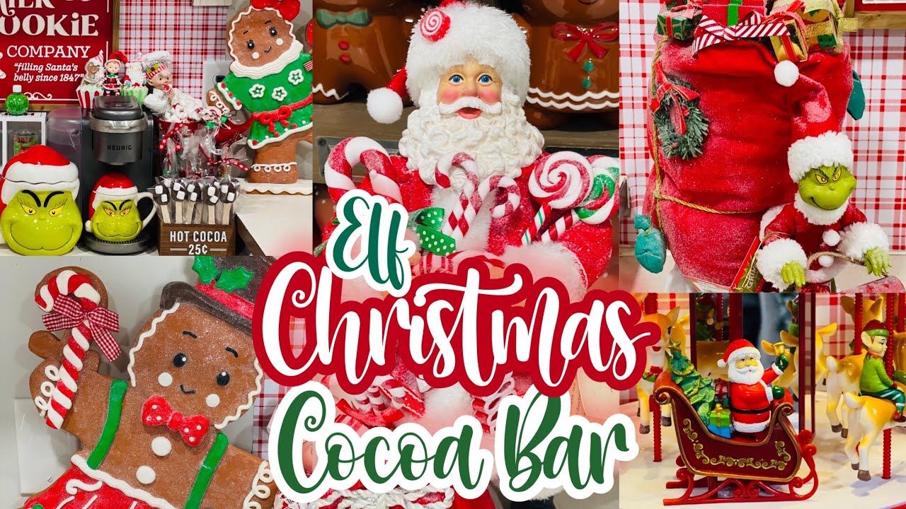 Christmas Cocoa Bar | Elf Theme Hot Cocoa Bar