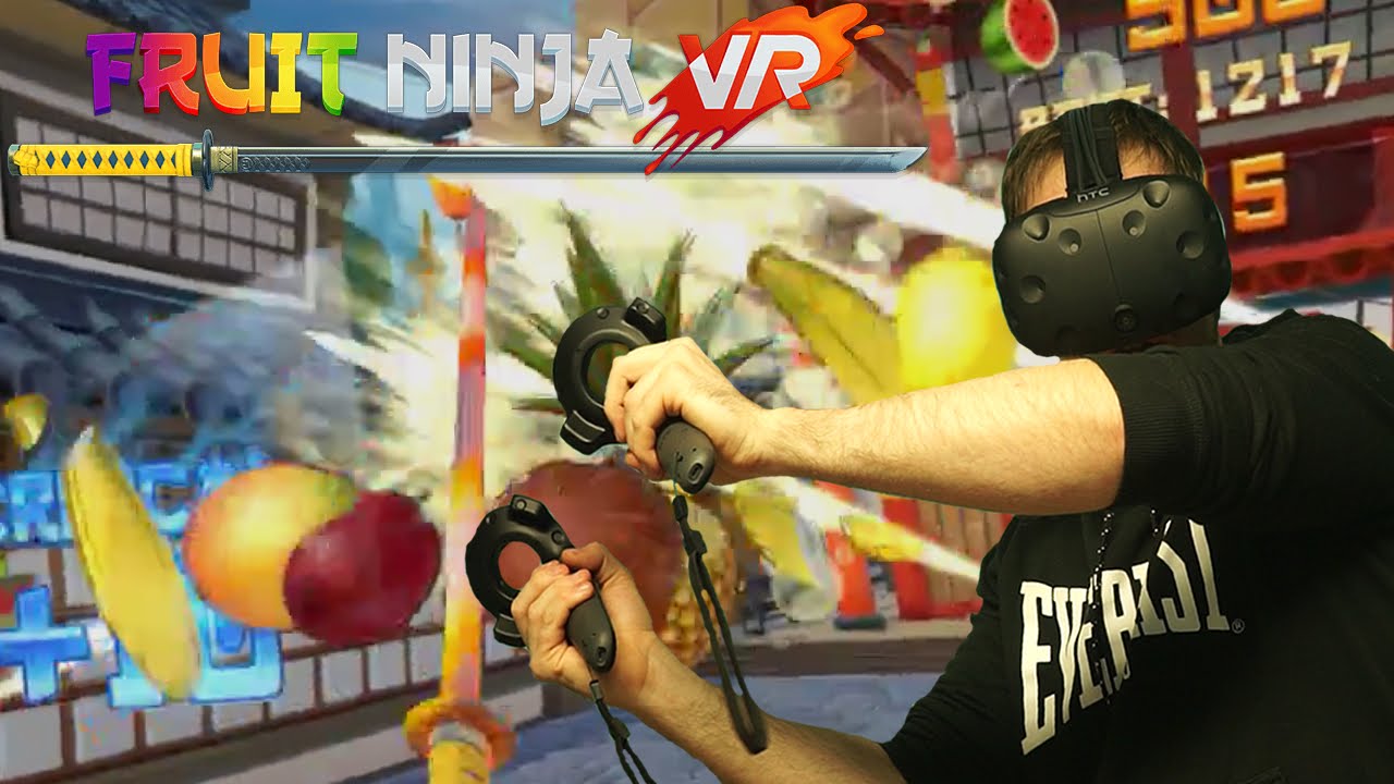 Fruit Ninja VR Review On HTC Vive | DansTube.TV