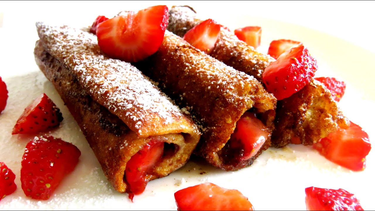 Strawberry Vegemite French Toast Roll Ups Recipe