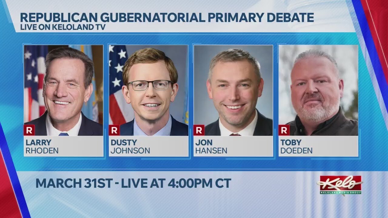 KELOLAND News hosting GOP Gubernatorial debate