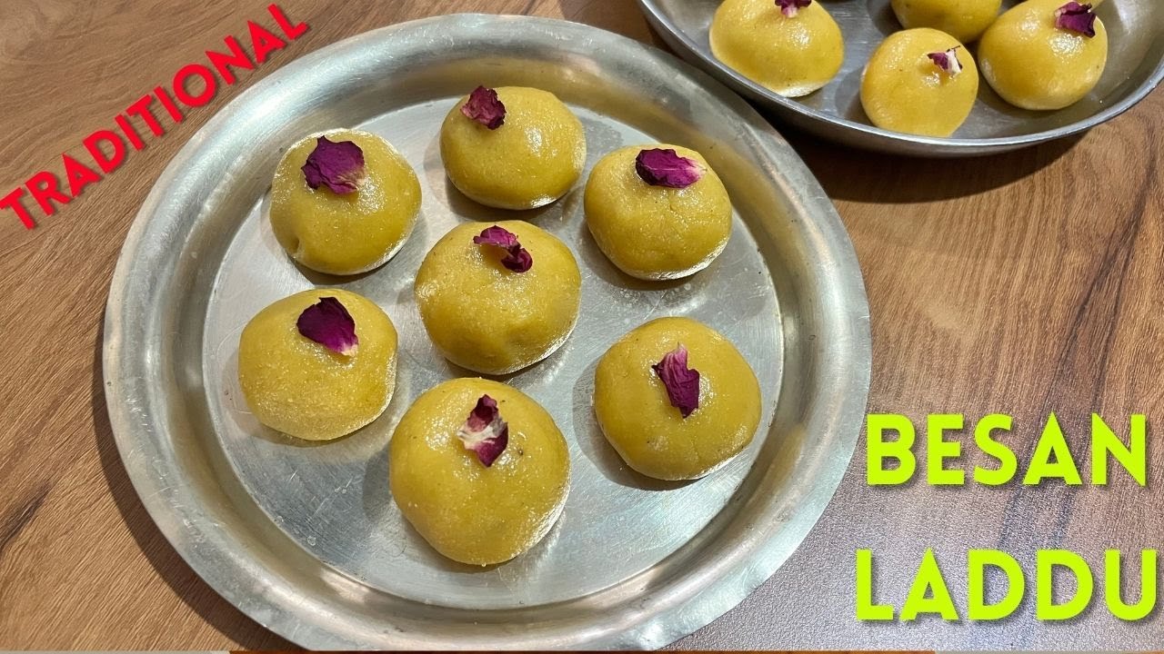 Gujarati Traditional Besan Laddu | Laha Laddu | Lisa Laddu Recipe | Besan ke Ladoo| Gujarati Cuisine