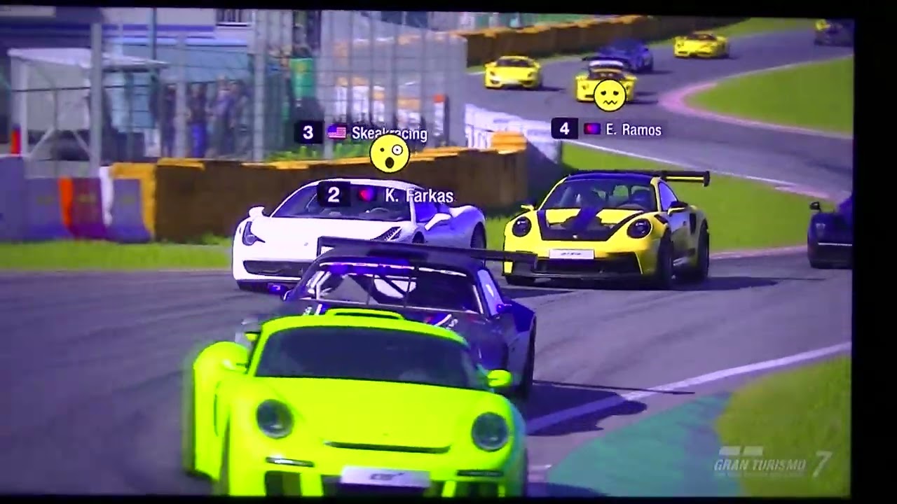 GT-7 Clean Race. Custom Race (GT Sophy) Tsukuba Circuit Japan