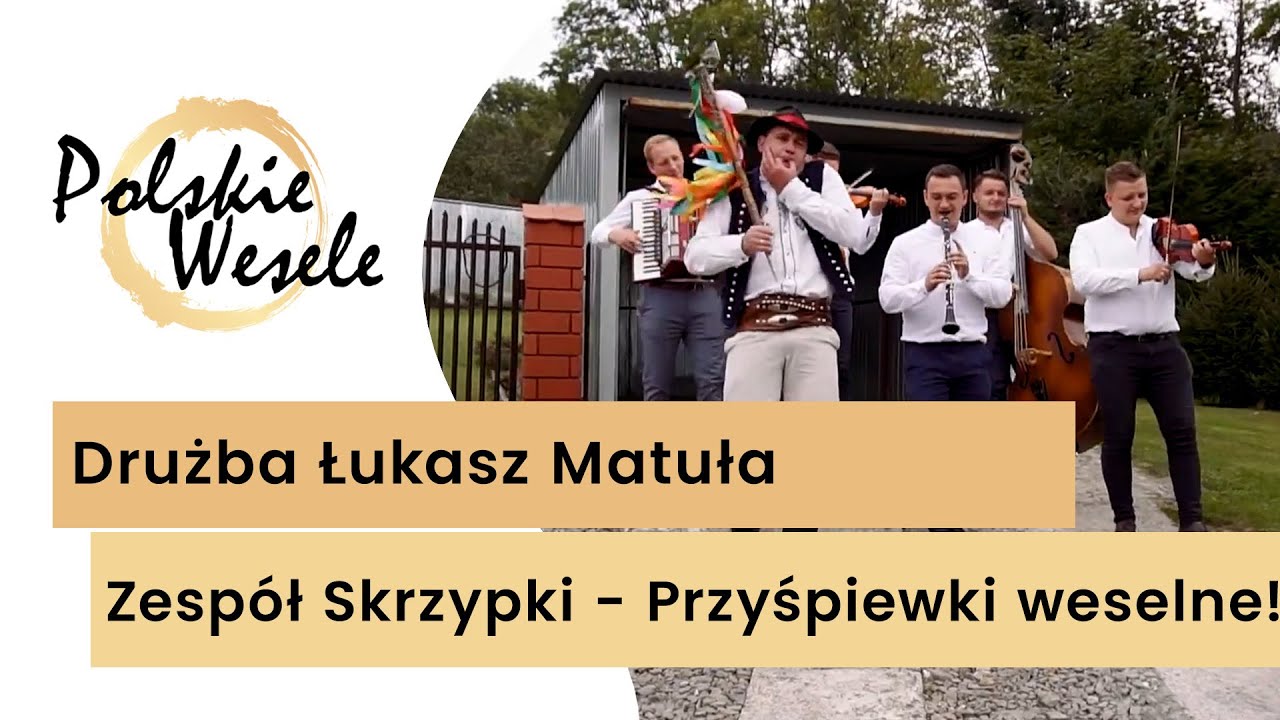 Drużba Łukasz Matuła i zespół Skrzypki - Hit! Wyszli z garażu na wesele! Przyśpiewki weselne!