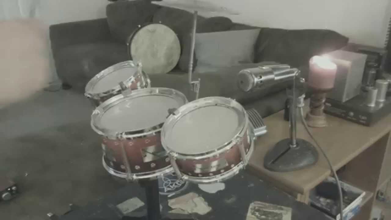 1960's Vintage Electro Voice 664 Microphone Vs $4.00 Toy Drum Set
