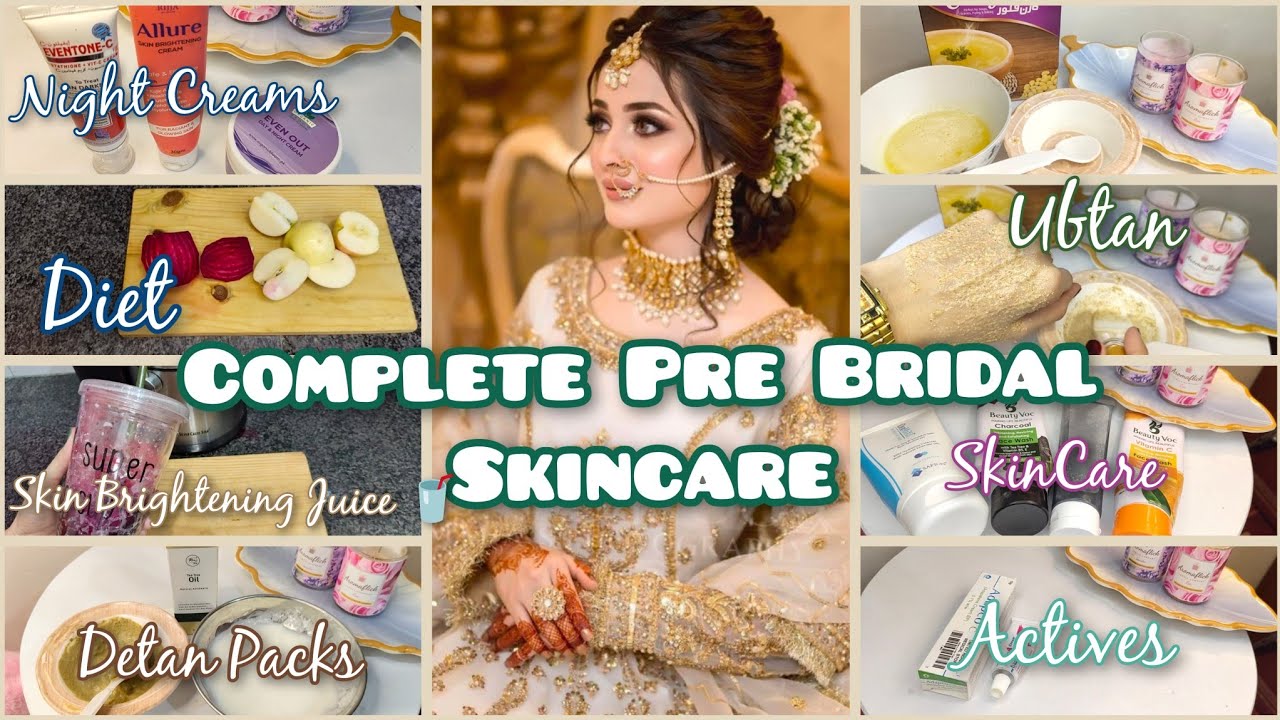 Pre Bridal Complete SkinCare At Home 🦋🦋 || Face Glowing Masks, Ubtan 🏵️ ( Morning+ Night SkinCare) 🦋