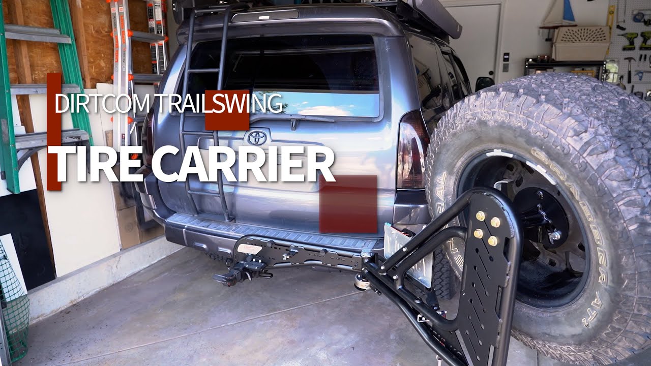 Dirtcom Trail Swing Tire Carrier on Toyota 4runner - unboxing / install / review