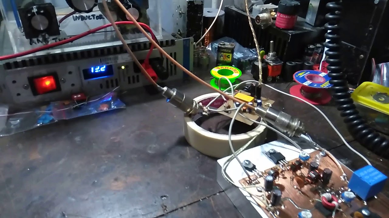 N703 BITX 40m RF Amplifier 100watt test
