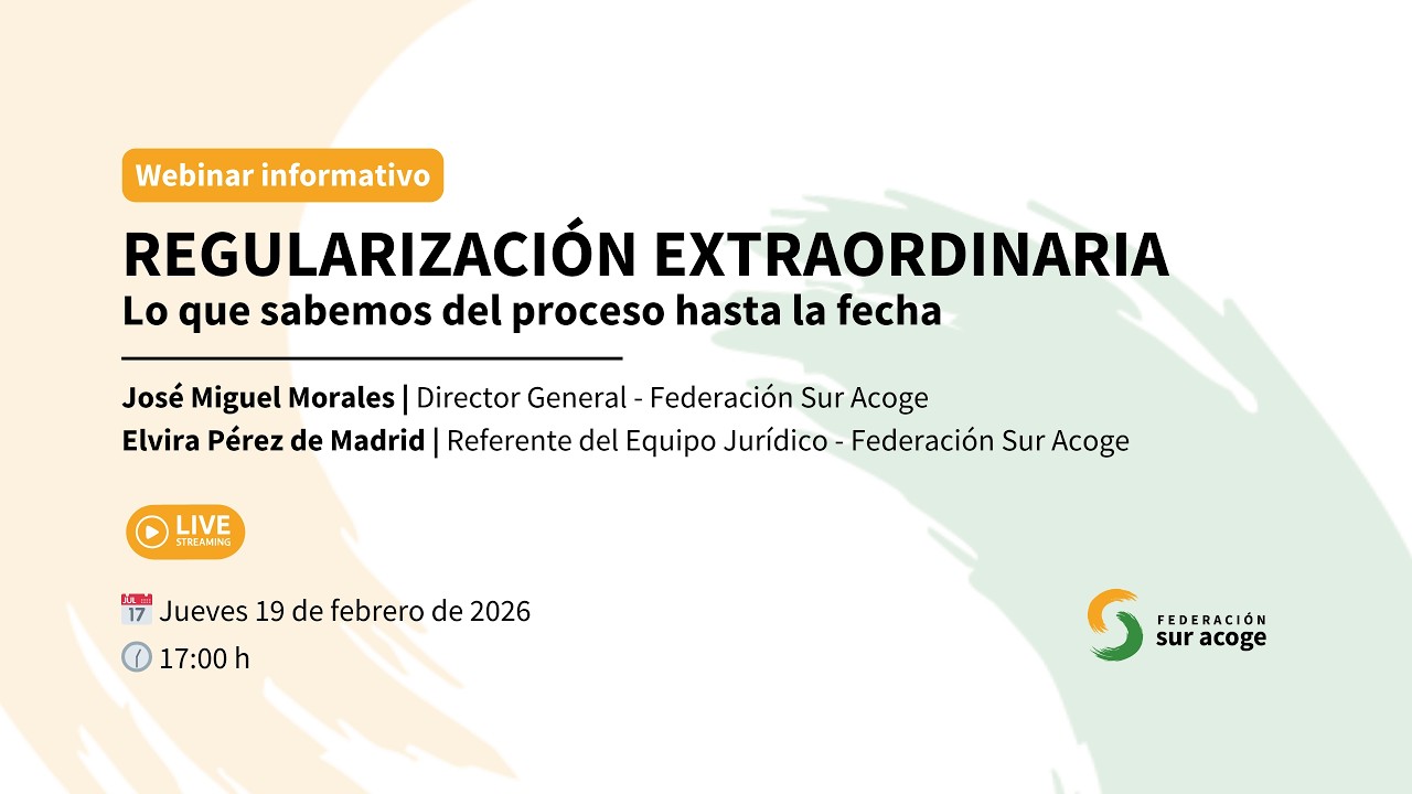 Webinar. Regularización Extraordinaria: Lo que sabemos del proceso hasta la fecha
